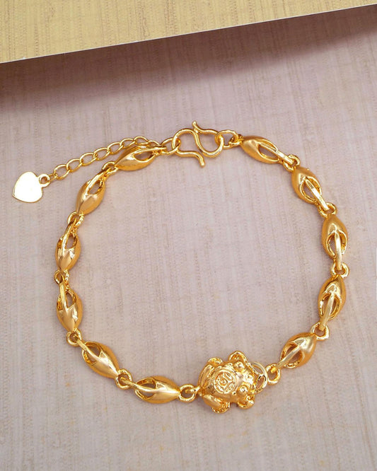 Chinese Lucky Feng Shui Money Frog Bracelet