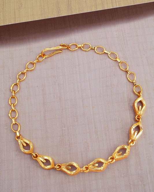 Trendy One Gram Gold Bracelet from IfyJewels.com