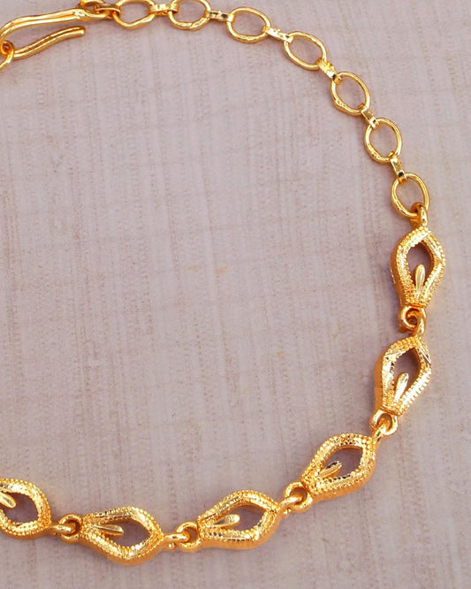 Trendy One Gram Gold Bracelet from IfyJewels.com