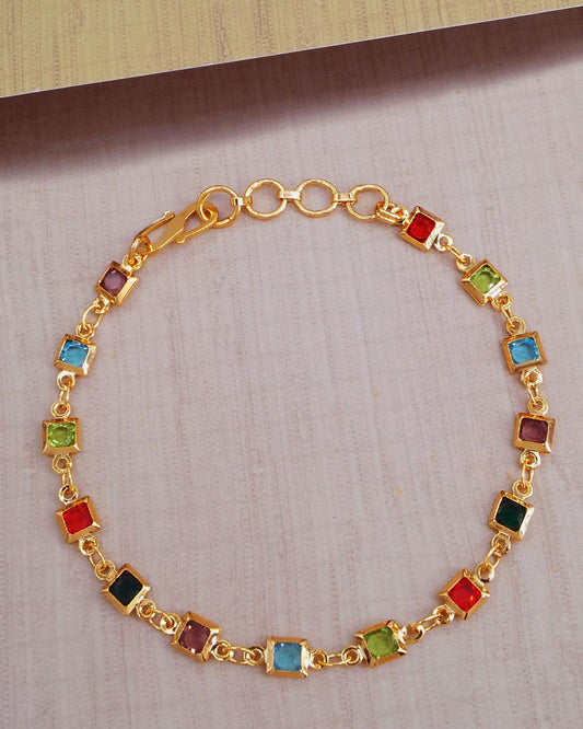 Lucky Stone Navaratna Bracelet for Women and Girls Buy Online