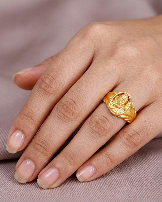 Spiritual Shirdi Sai Baba Impon Ring IFR1274