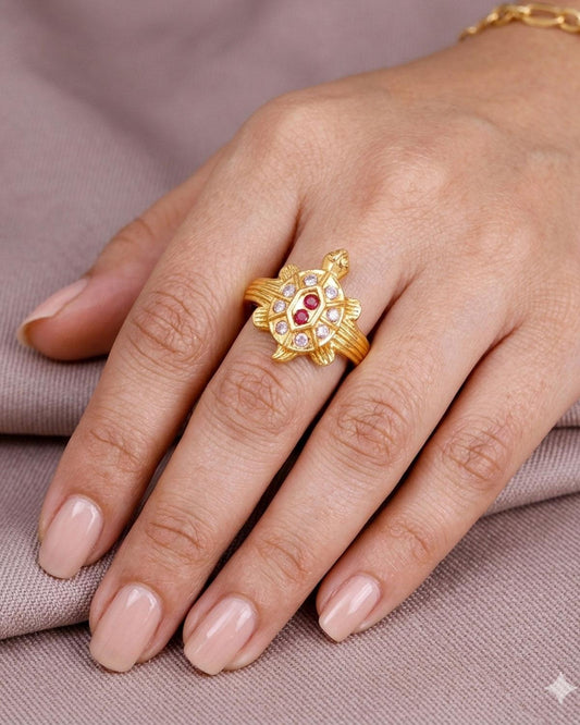 Gati Stone Tortoise Impon Ring IFR1306