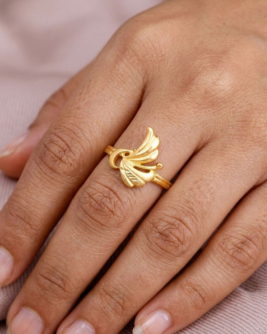 Floral Two Gram Gold Ring IFR1598