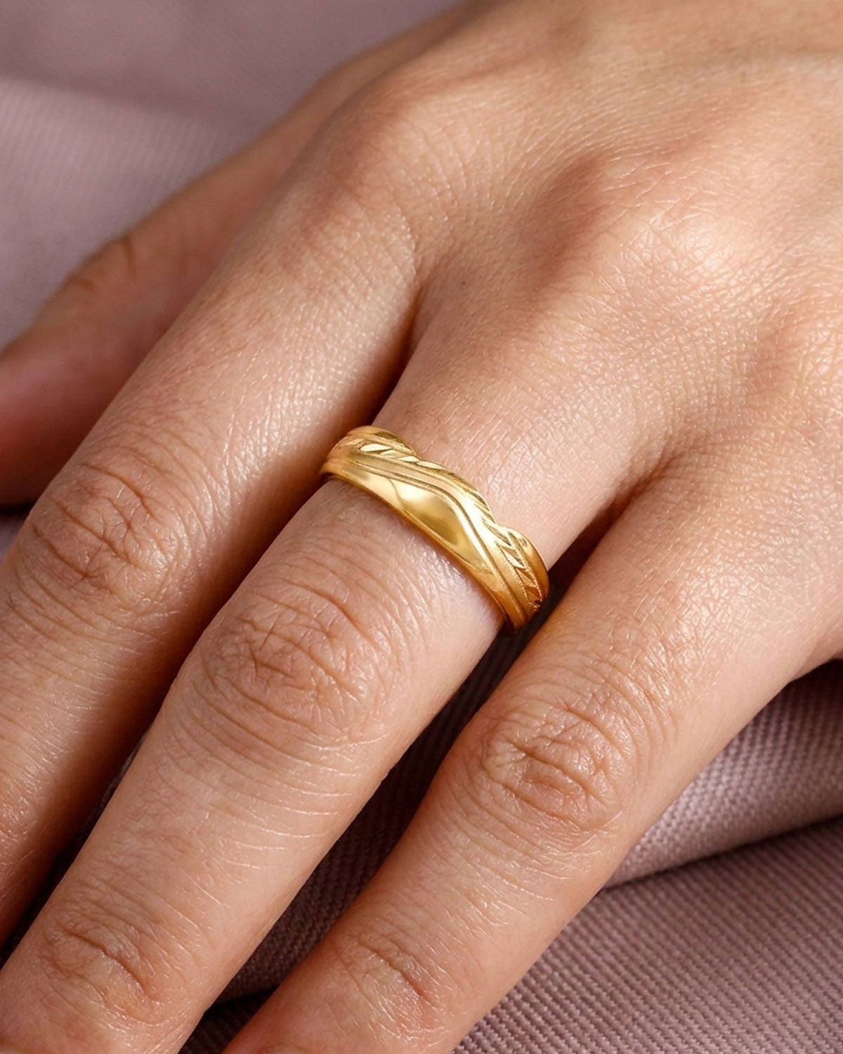 Regular Use Gold Imitation Wedding Ring IFR1610