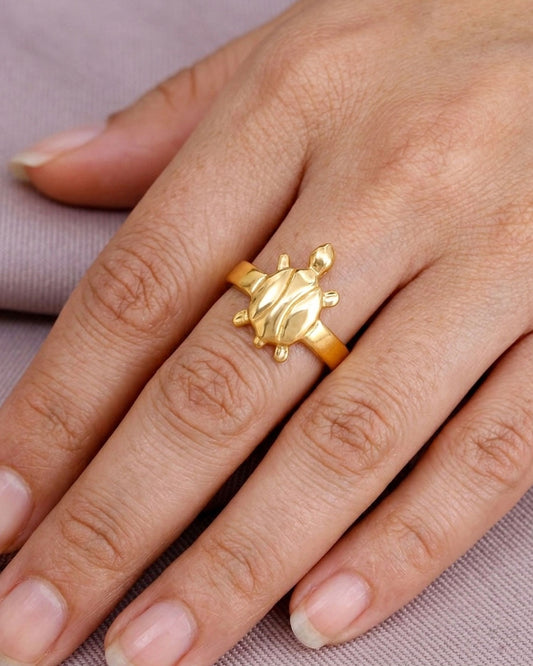 Lucky Tortoise Impon Stone Ring IFR1649
