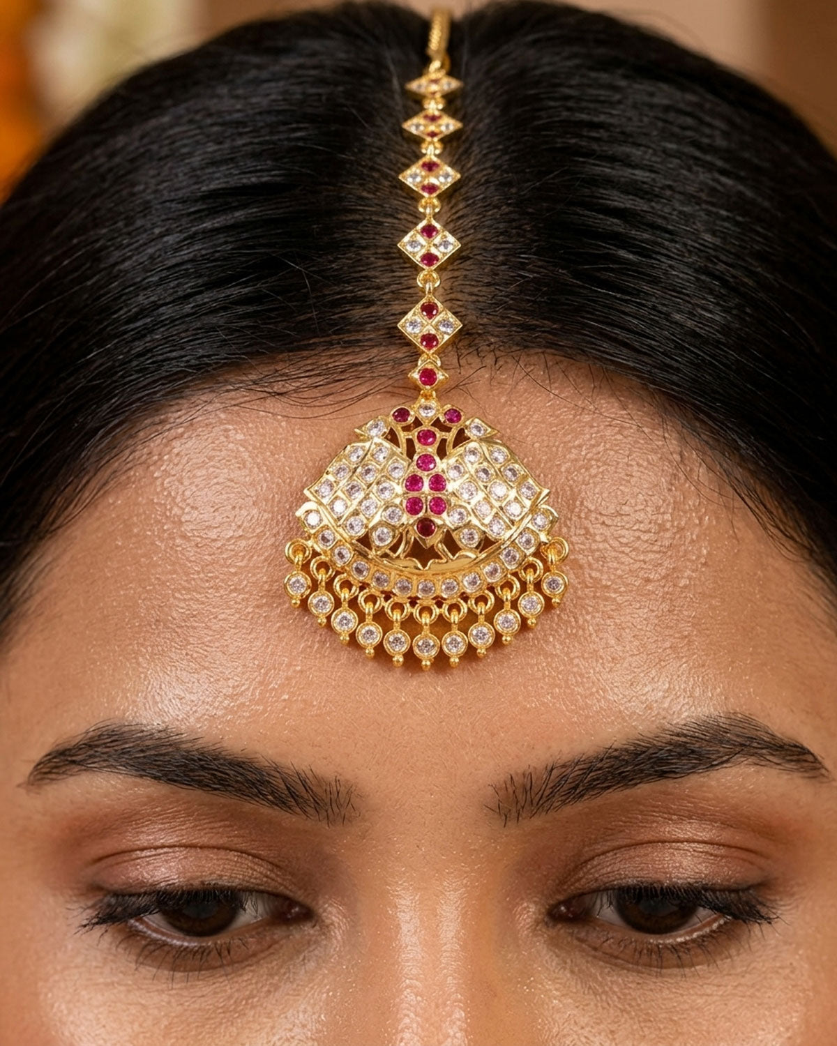 Peacock Design Aympon Maang Tikka INCHT457