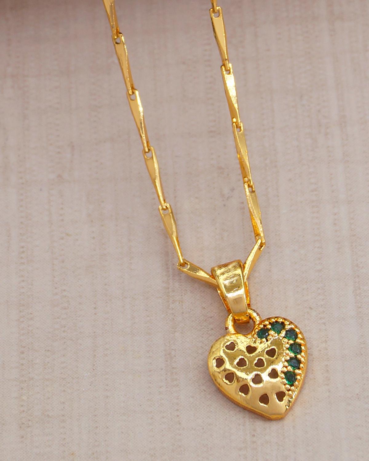 Heart Shaped Locket With Chain ISMDR2173