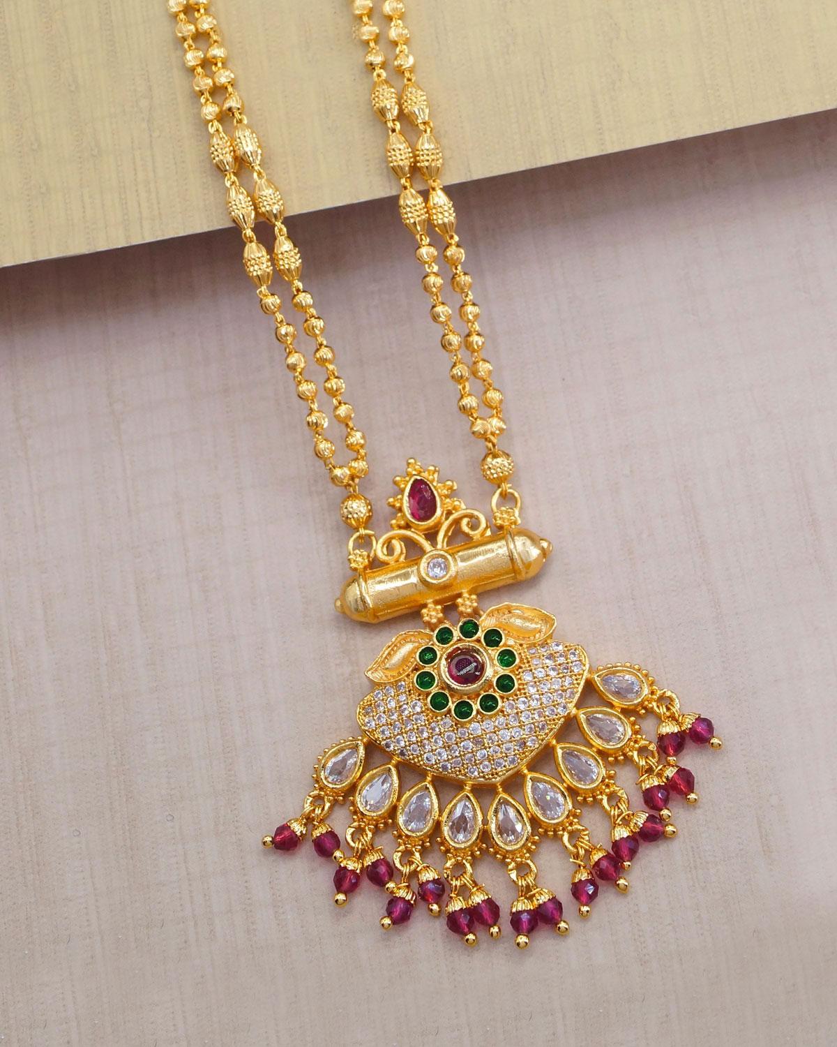 Grand Kemp Stone Pendant For Marriage Bridal Jewelry