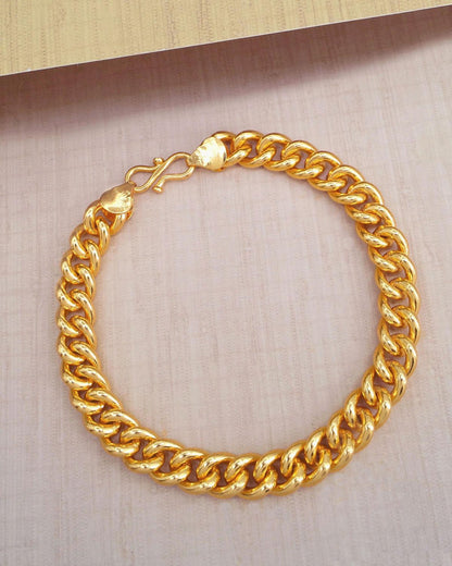 One Gram Gold Thick Bracelet for Men