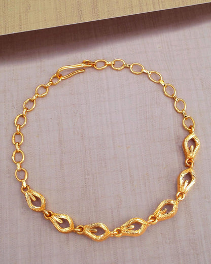 Trendy One Gram Gold Bracelet from IfyJewels.com