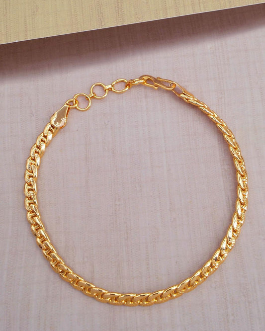 Simple Gold Inspired Bracelet Design from IfyJewel.com