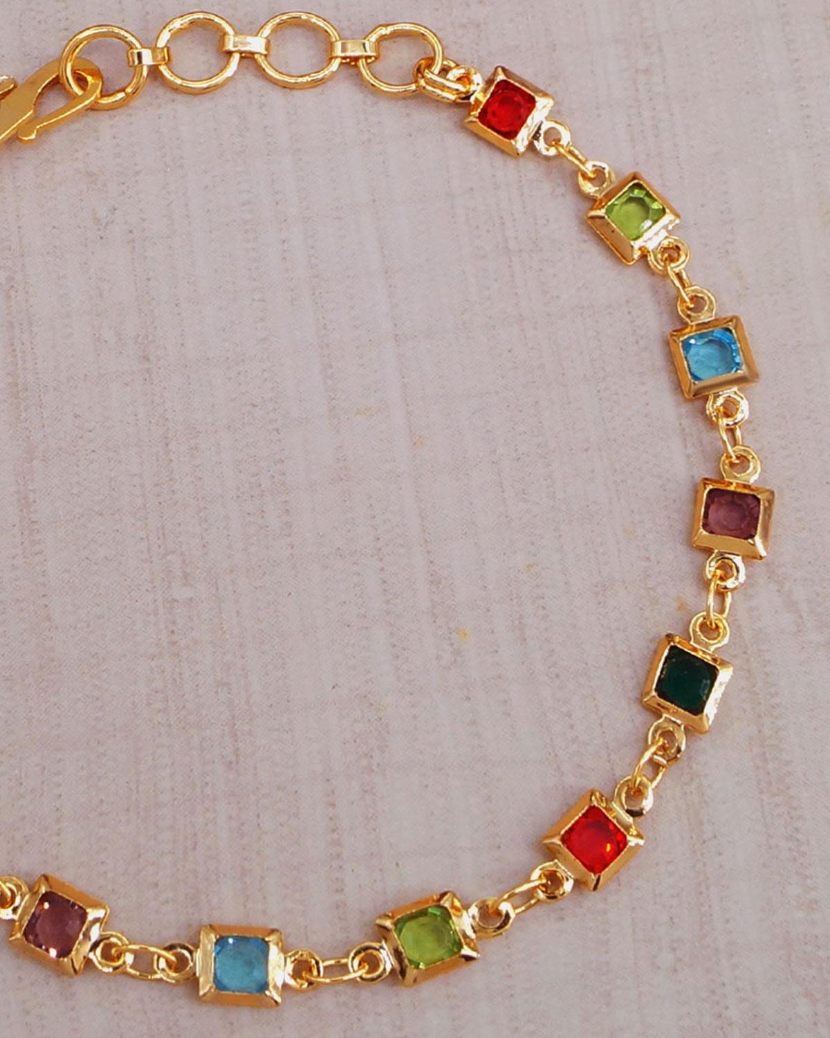 Lucky Stone Navaratna Bracelet for Women and Girls Buy Online