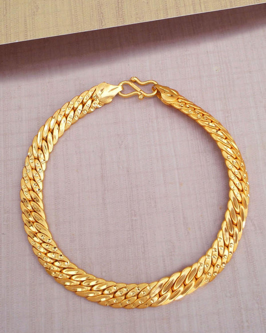 2 Gram Gold Premium Men's Bracelet Imitation Jewelry