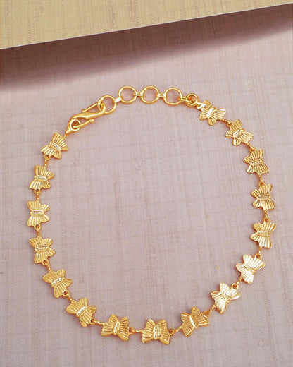 Butterfly Charm Gold Bracelet IBRAC753