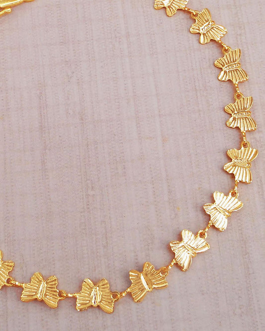 Butterfly Charm Gold Bracelet IBRAC753