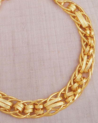 Men's Gold Link Bracelet IBRAC755