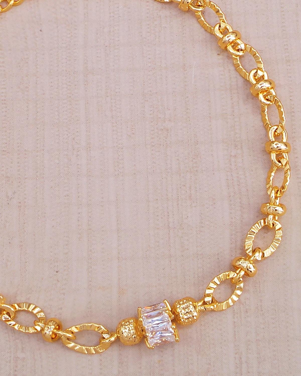 Ad Stone Gold Plated Bracelet IBRAC791