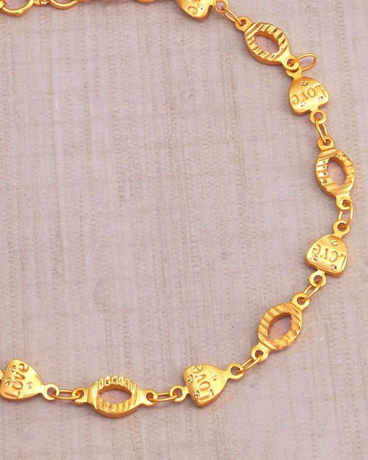 Valentine Heart Chain Bracelet IBRAC852