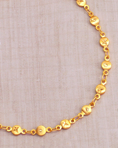 14K Gold Charm Bracelet IBRAC854