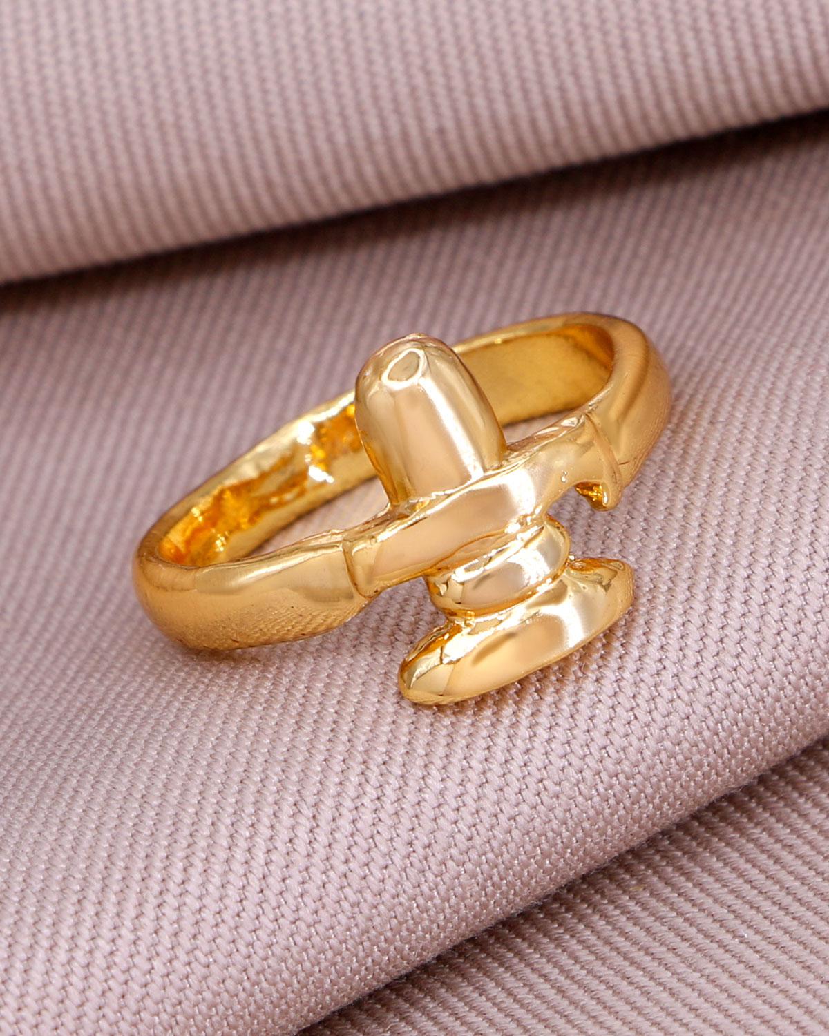 Impon Shiva Lingam Ring IFR1037
