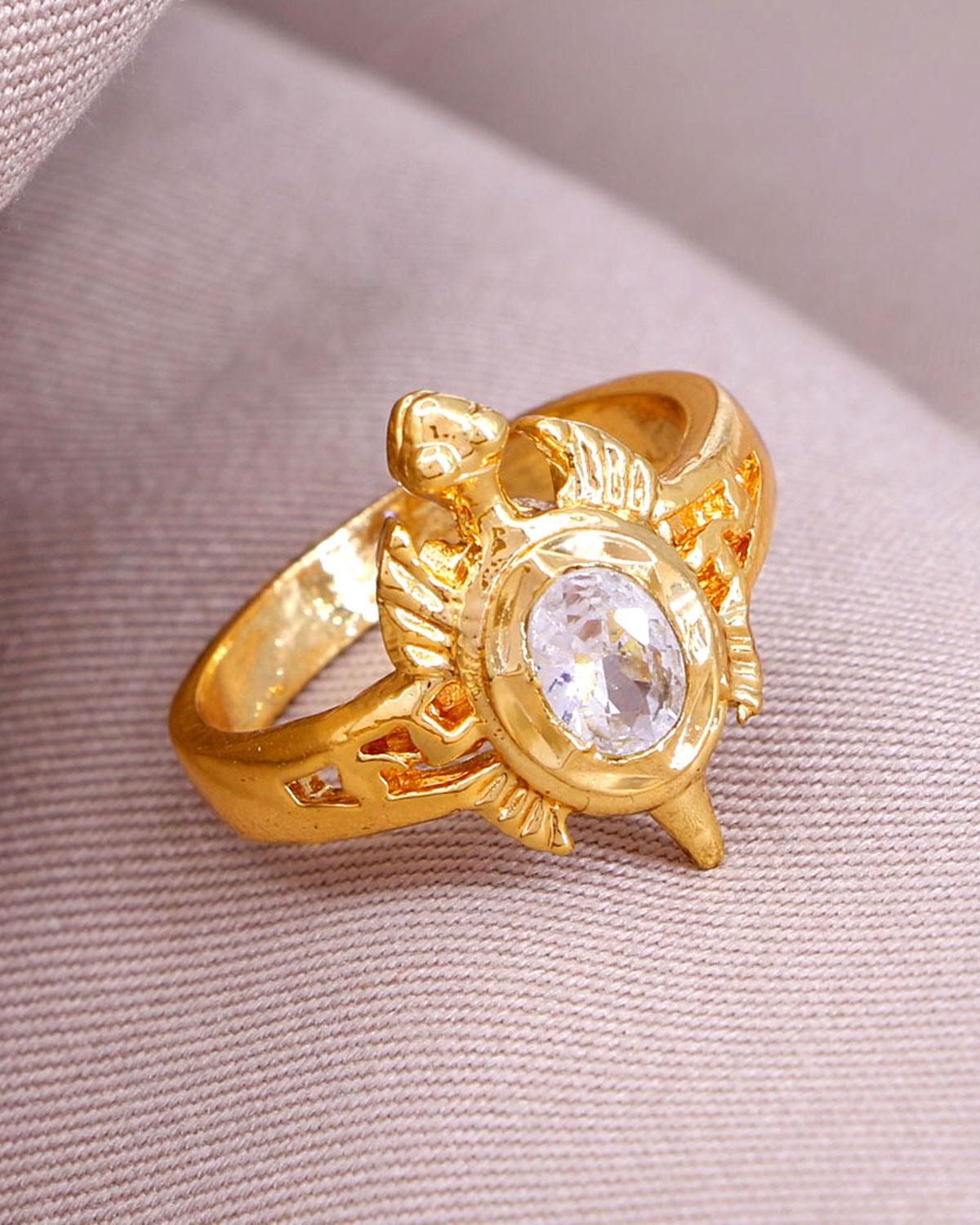 Lucky Stone Tortoise Impon Ring IFR1137
