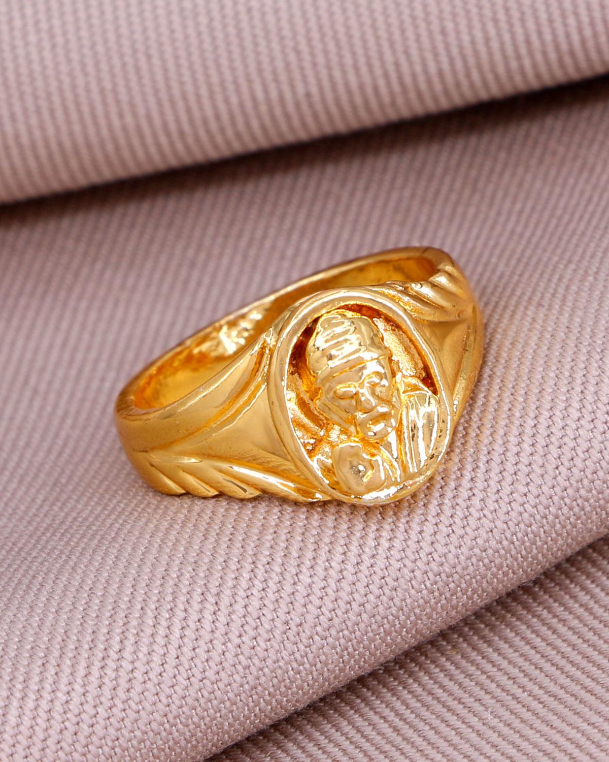 Spiritual Shirdi Sai Baba Impon Ring IFR1274