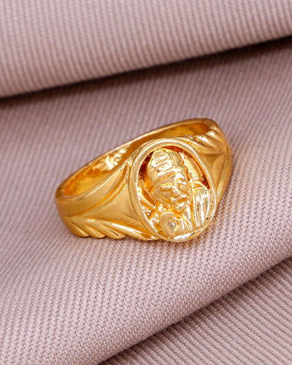 Spiritual Shirdi Sai Baba Impon Ring IFR1274
