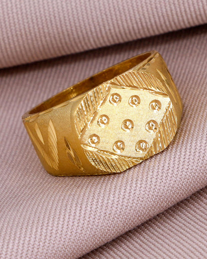 Latest Gold Plated Mens Ring IFR1392