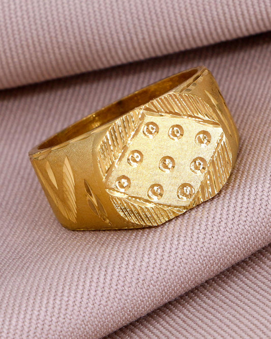 Latest Gold Plated Mens Ring IFR1392