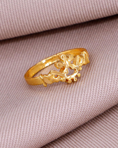 Plain Impon Floral Ring IFR1456