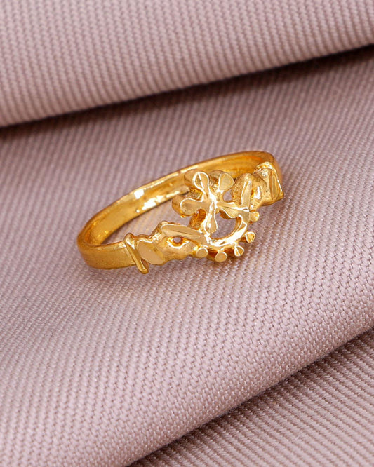 Plain Impon Floral Ring IFR1456