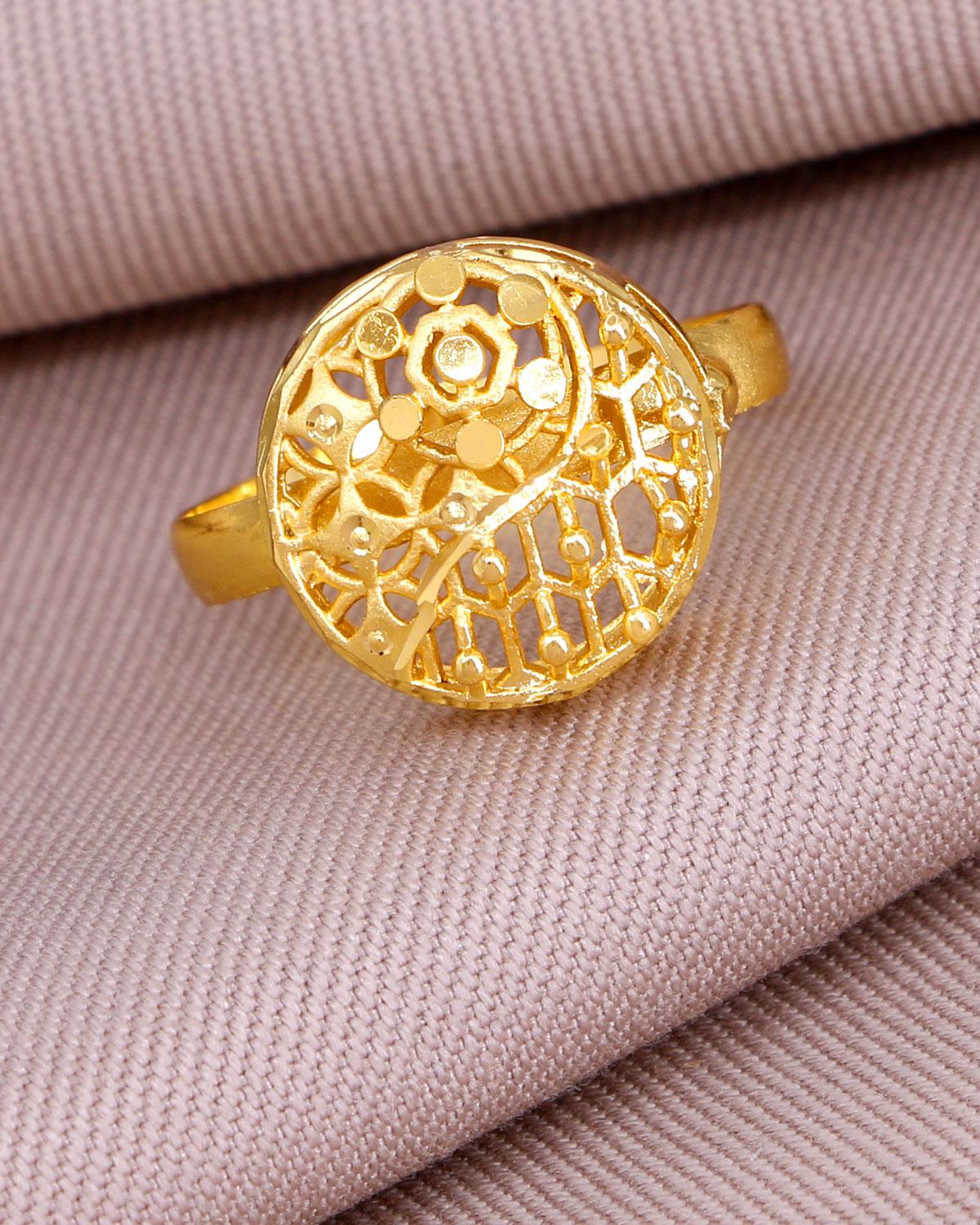 Real Gold Tone Bridal Ring IFR1510