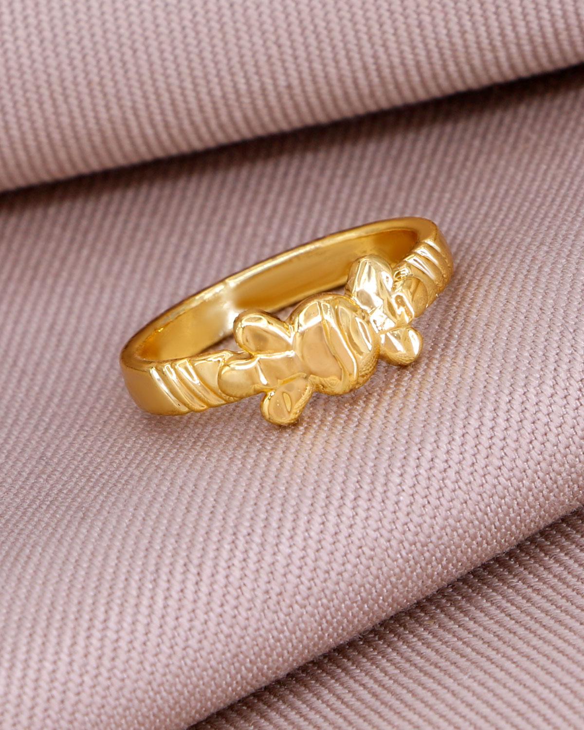 Elegant Plain Impon Finger Ring IFR1518