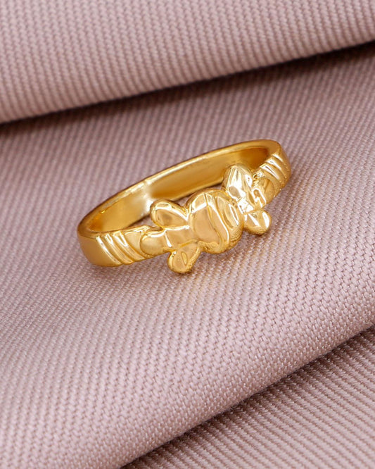 Elegant Plain Impon Finger Ring IFR1518