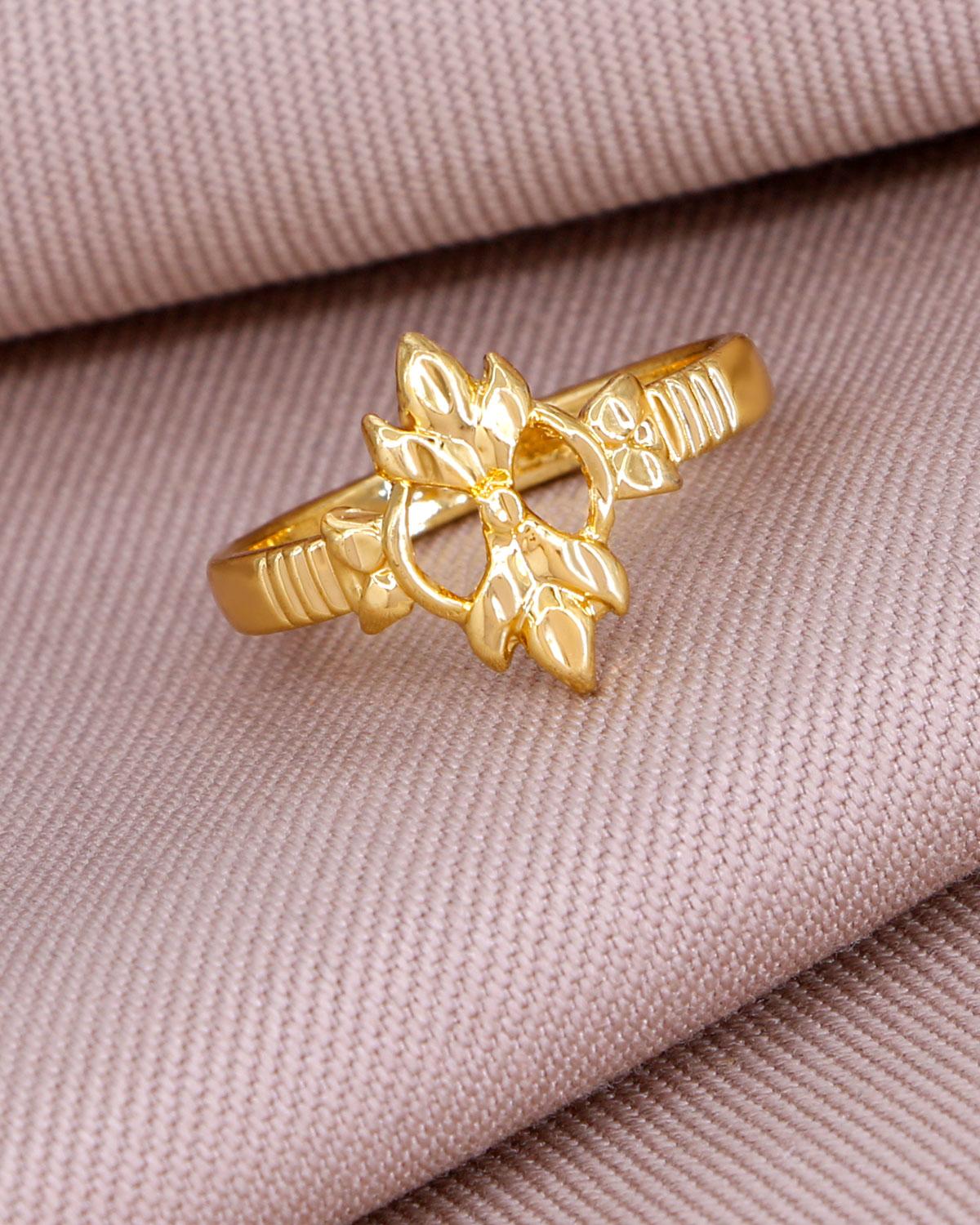 Stylish Impon Ring Floral Design IFR1530