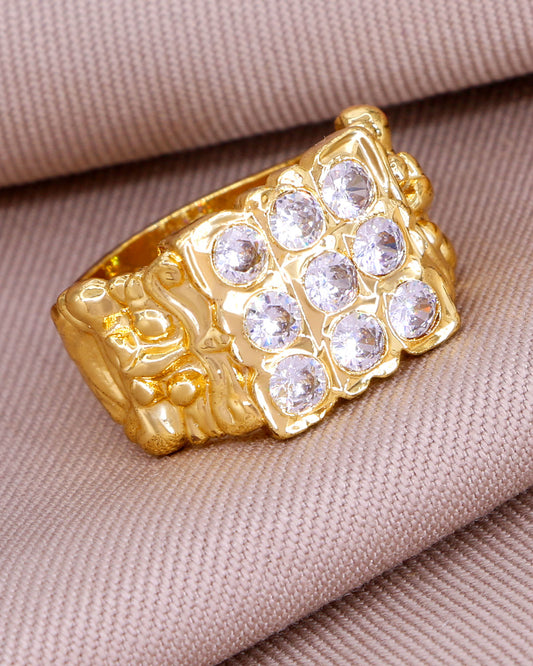 Premium 9 Stone Impon Ring For Men IFR1583