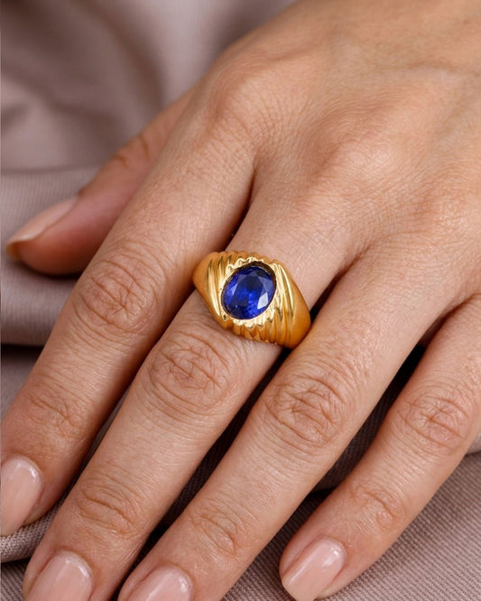 Sapphire Gemstome Impon Finger Ring IFR1592