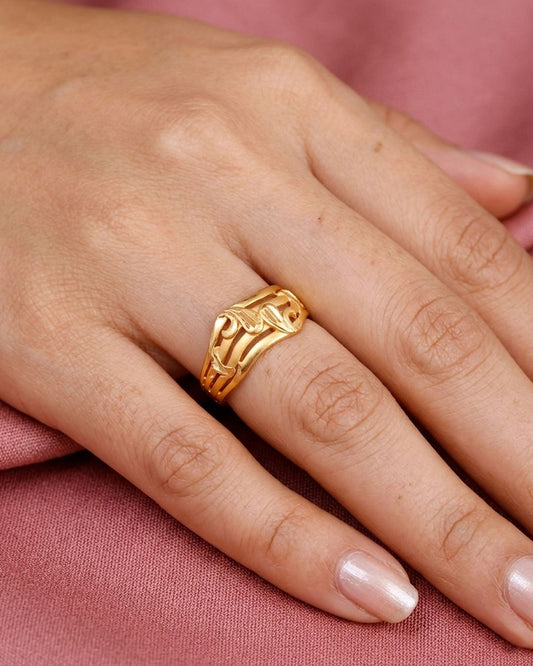 Light Weight Forming Gold Ring IFR1597
