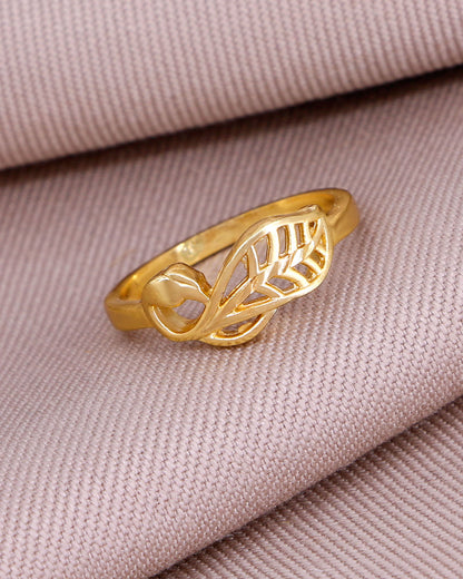 Daily Wear Peacock Gold Finger Ring IFR1603