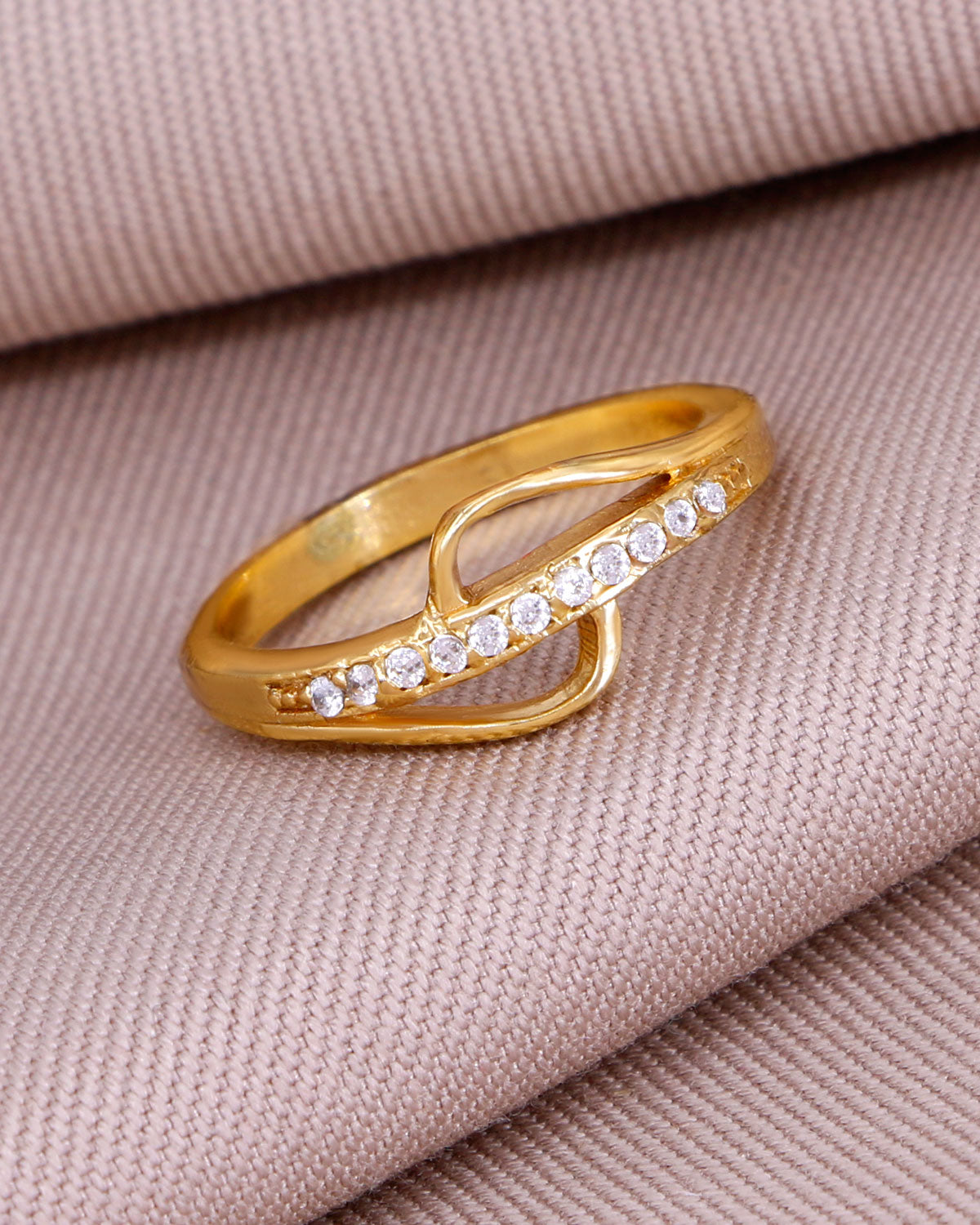 Ad Stone Gold Imitation Finger Ring IFR1605