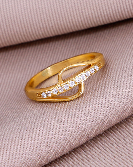 Ad Stone Gold Imitation Finger Ring IFR1605