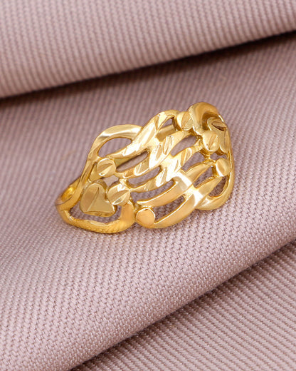 Latest Micro Gold Polish Wedding Ring Design IFR1619