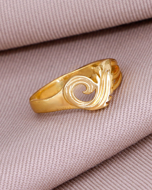 Classic Gold Imitation Peacock Ring IFR1626