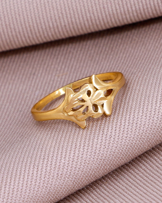 Plain Gold Plated Finger Ring Design IFR1631
