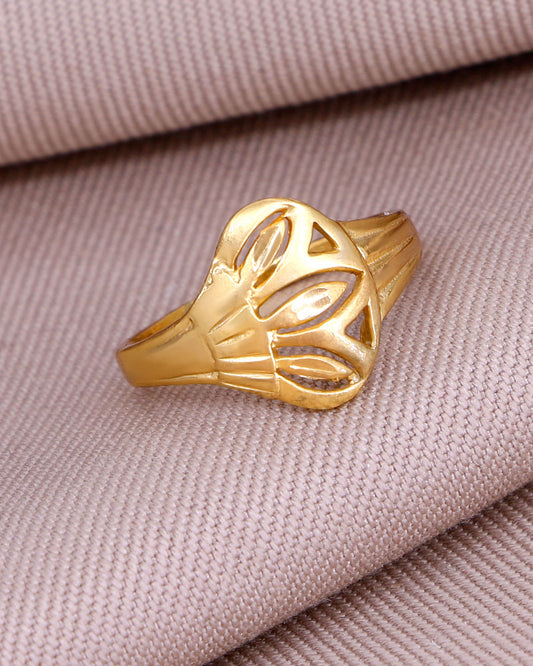 Trendy Dubai Gold Floral Ring Online IFR1632