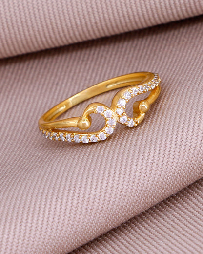 Attractive White Stone Wedding Ring IFR1639