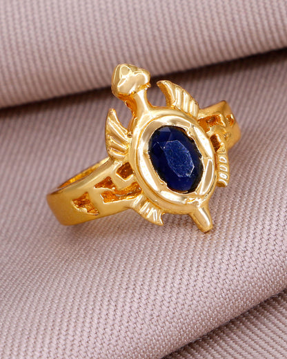 Saphhire Gemstone Tortoise Ring IFR1643