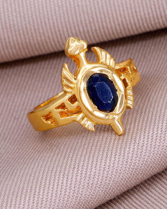 Saphhire Gemstone Tortoise Ring IFR1643