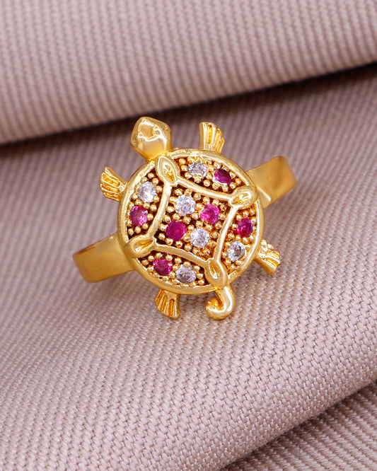 Ad Stone Lucky Tortoise Ring IFR1644