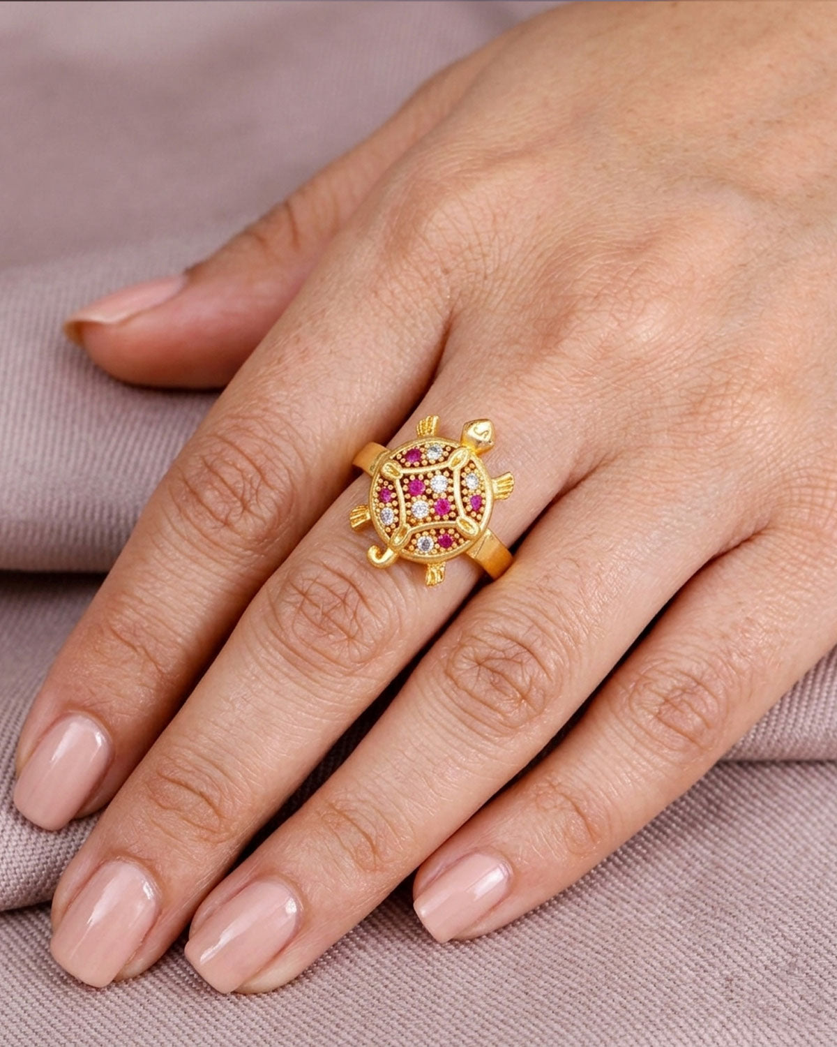 Ad Stone Lucky Tortoise Ring IFR1644